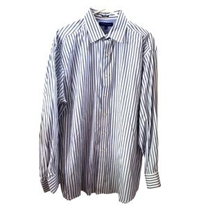 Tommy Hilfiger‎ Regular Fit striped Button down navy and white